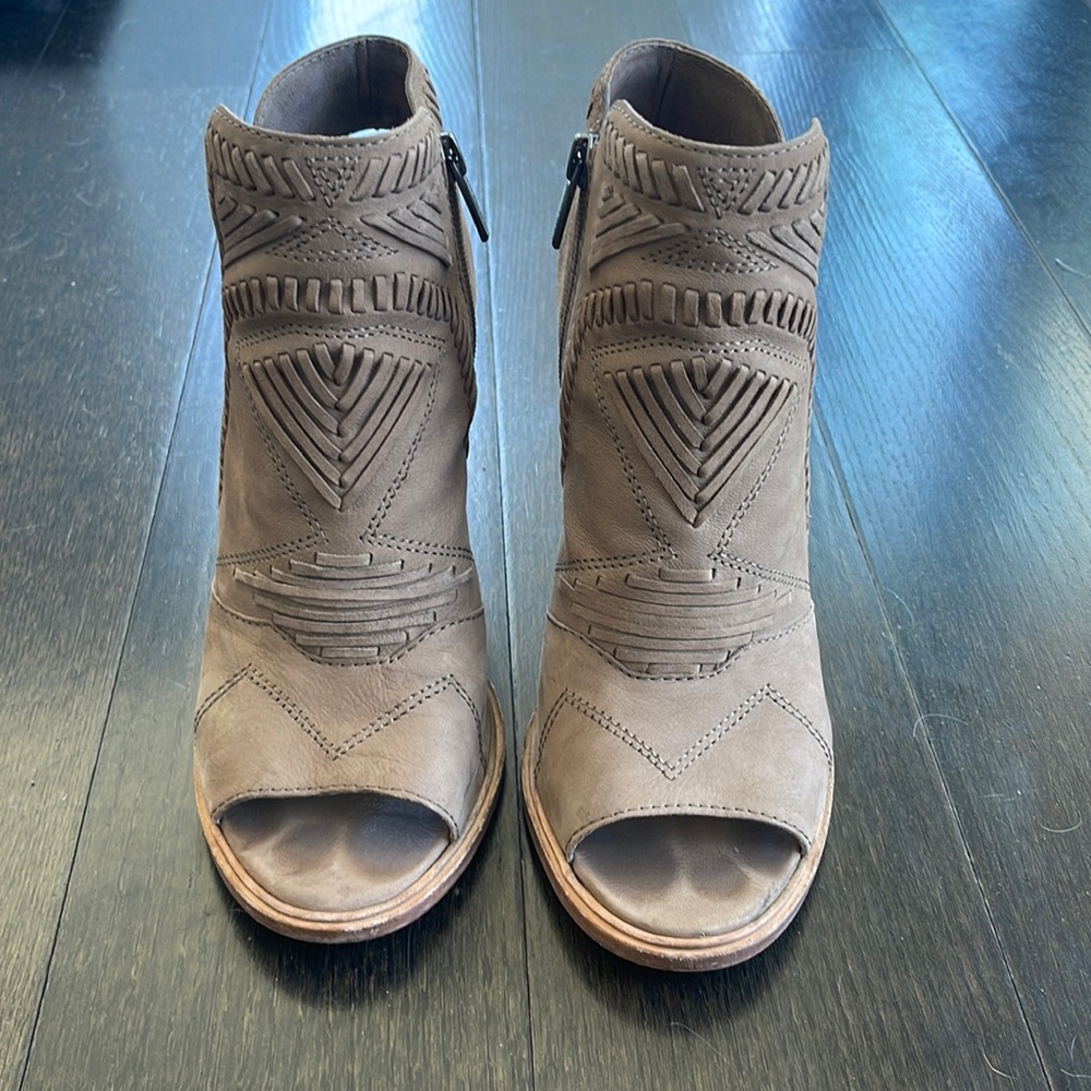 Vince Camuto open toe booties